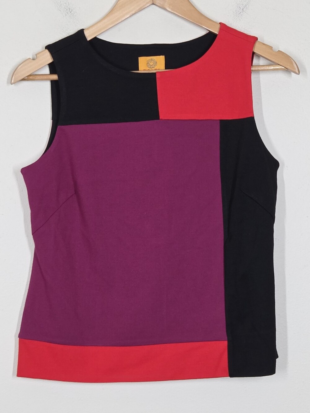 NWT Ruby Rd Color Block Tank Top 6P Artsy Dopamine Maximalist Career Mature